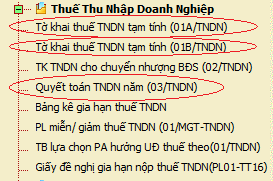 cách kê khai thuế thu nhập doanh nghiệp tạm tính quý