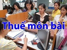 hướng dẫn kê khai nộp thuế môn bài năm 2013