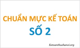 Chuẩn mực kế toán số 2-Hàng tồn kho