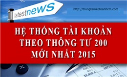 Hệ thống tài khoản kế toán theo Thông tư 200