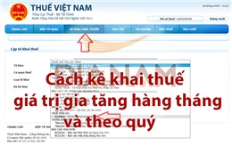 Doanh nghiệp kê khai theo tháng, theo quý