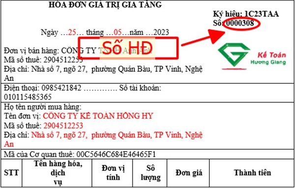 Số hóa đơn điện tử theo TT 78 và NĐ 123