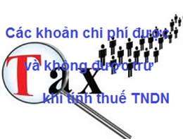 Những khoản chi phí được trừ và không được trừ khi tính thuế TNDN