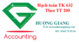 Cách hạch toán Giá vốn hàng bán Tài khoản 632 theo TT 200