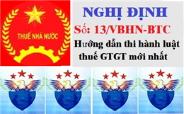 Nghị định 13/VBHN-BTC ban hành ngày 26/5/2015 hướng dẫn thuế GTGT mới nhất