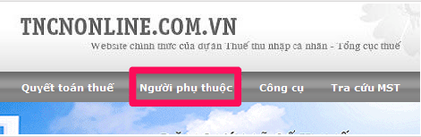 Cách đăng ký người phụ thuộc giảm trừ gia cảnh qua mạng Thủ tục đăng ký người phụ thuộc giảm trừ gia cảnh qua mạng