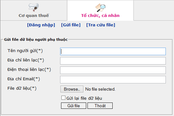 Cách đăng ký người phụ thuộc giảm trừ gia cảnh qua mạng Thủ tục đăng ký người phụ thuộc giảm trừ gia cảnh qua mạng