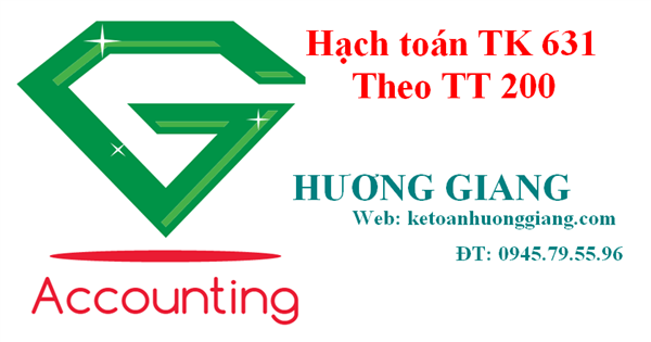 Cách hạch toán Giá thành sản xuất Tài khoản 631 theo TT 200