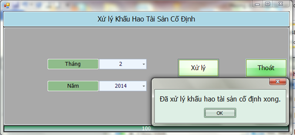 Xử lý Tài sản cố định hình thành tự xây dựng, sản xuất