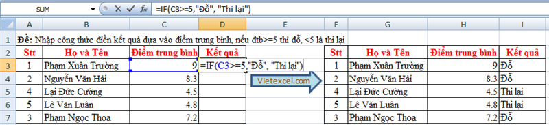 hÃ m if cÃ¡ch sá»­ dá»¥ng, vÃ­ dá»¥, cÃº phÃ¡p, bÃ i táº­p thá»±c hÃ nh