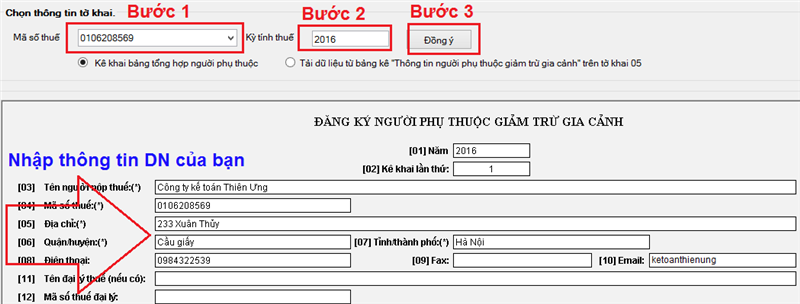 Cách đăng ký người phụ thuộc giảm trừ gia cảnh qua mạng Thủ tục đăng ký người phụ thuộc giảm trừ gia cảnh qua mạng